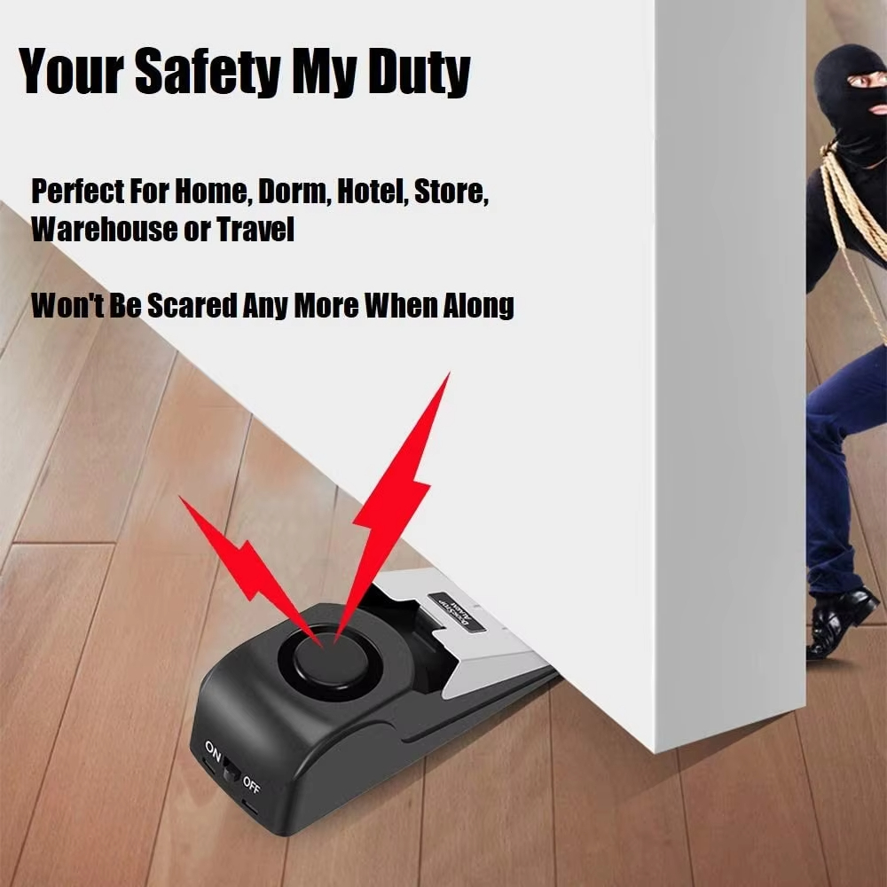 Door Stop Alarm - جهاز إنذار لاسلكي مضاد للسرقة بقوة