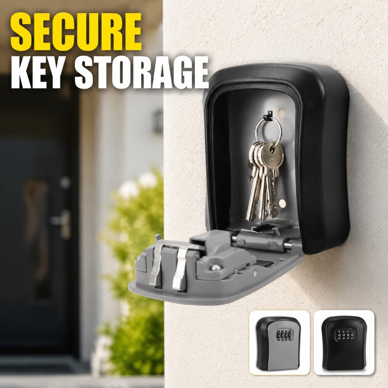 Lockbox Key Secure - صندوق مفاتيح مثبت على الحائط مع