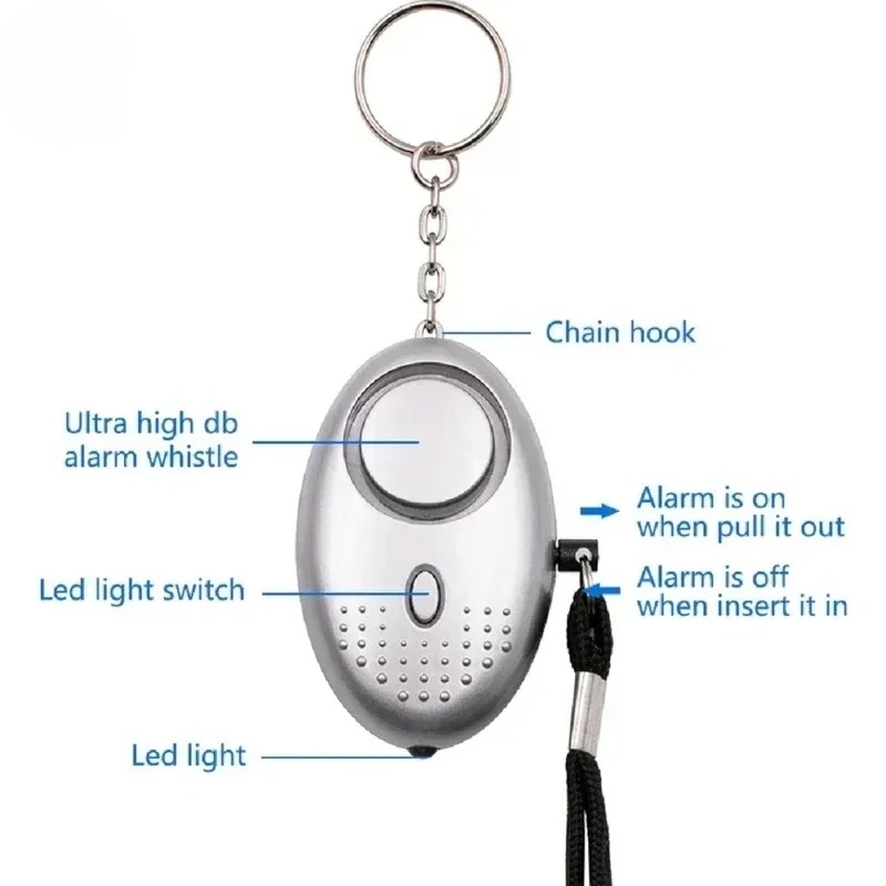 1/2 قطعة من أجهزة الإنذار للدف - مراجعة Personal Alarm Keychain وسعره