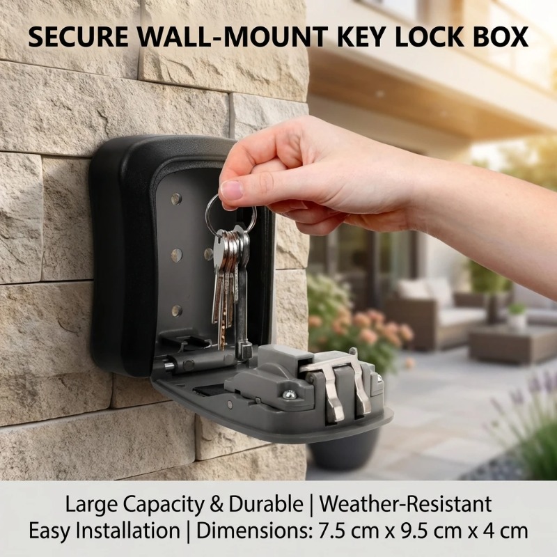صندوق مفاتيح مثبت على الحائط م - مراجعة Lockbox Key Secure وسعره